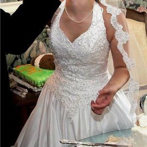 David's Bridal wedding gown